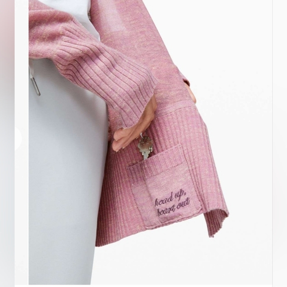 Lululemon Calm and Collected Wrap, Size Small Euc dusty pink - Picture 4 of 6